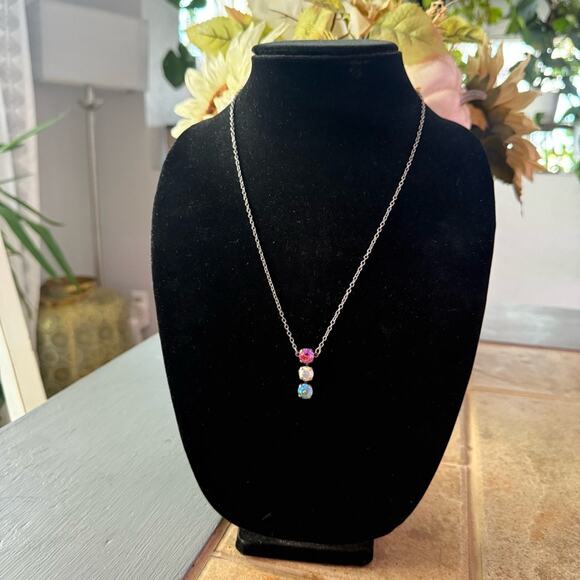 Sabika LIKE Silver Tone Pendant Necklace - Picture 6 of 7